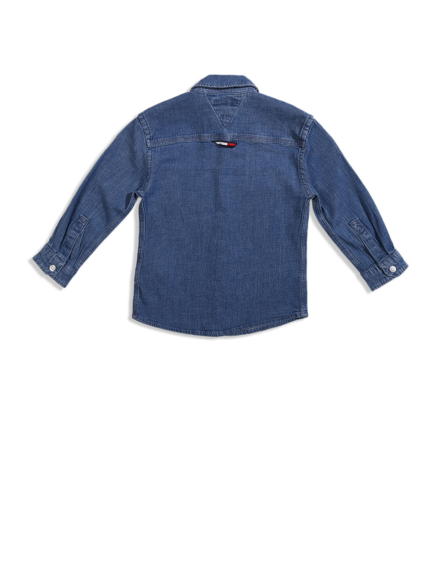Stella McCartney Kids - Boys Blue Organic Cotton Check Denim Shirt |  Childrensalon Outlet