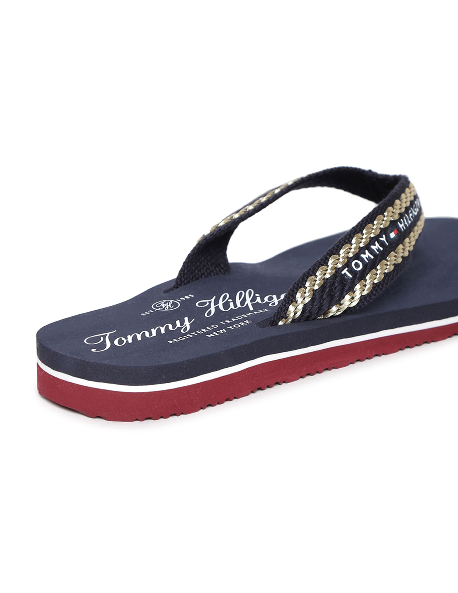 Buy Tommy Hilfiger Women Brand Print Beach Flip Flops NNNOW