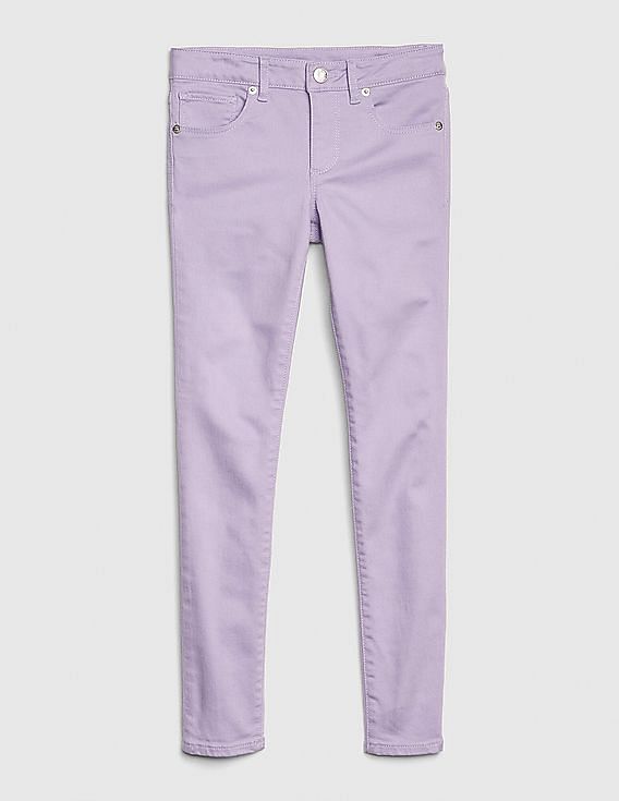 GAP Girls Purple Super Skinny Jeans With Fantastiflex