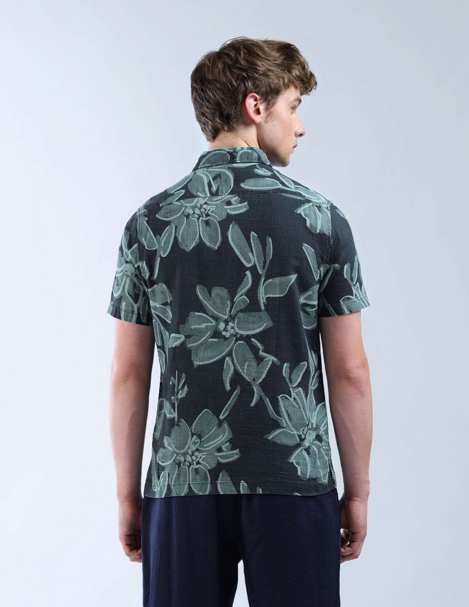 Flying Machine Color Of Home Floral Printed Shirt