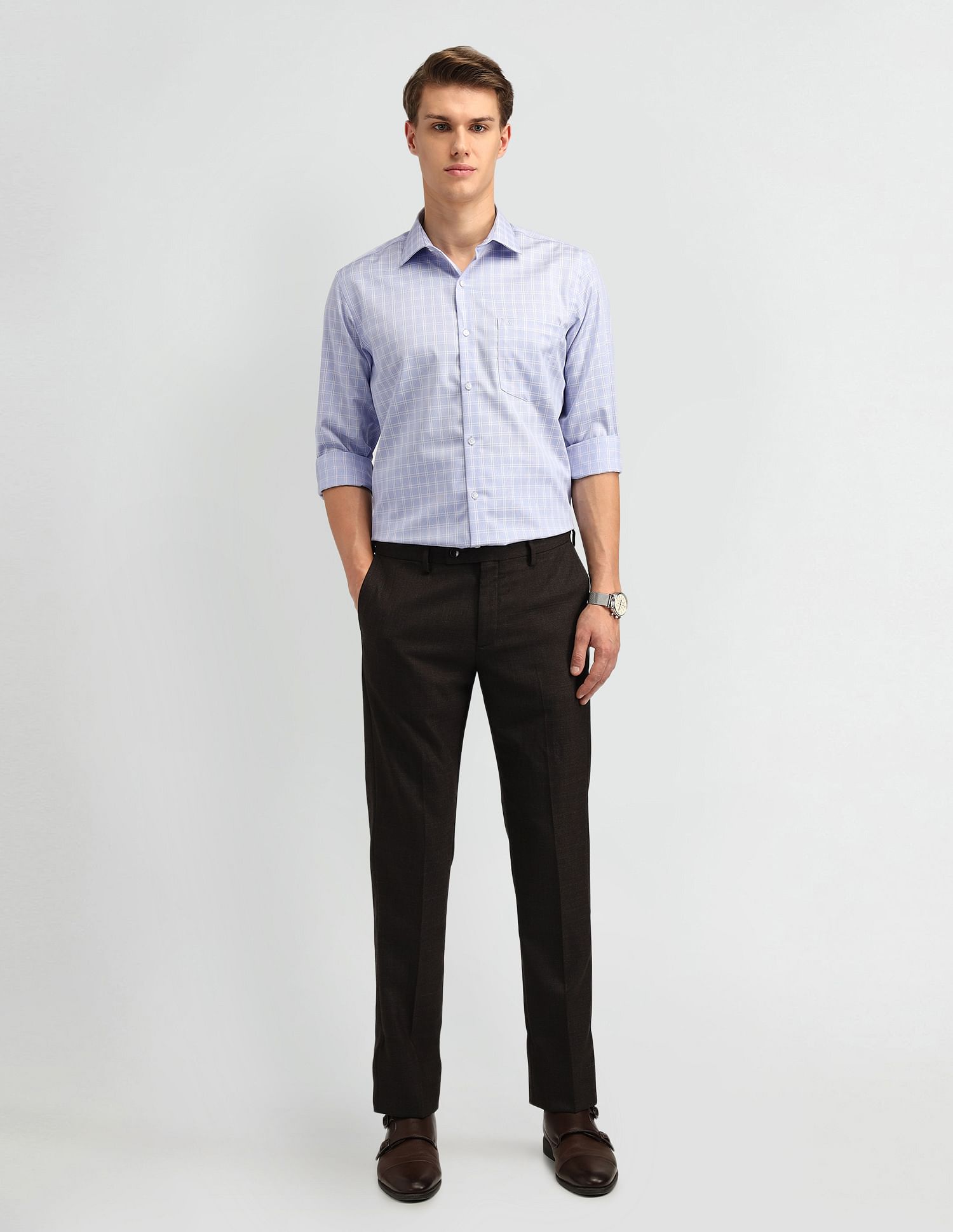 Arrow Dobby Vertical Striped Shirt