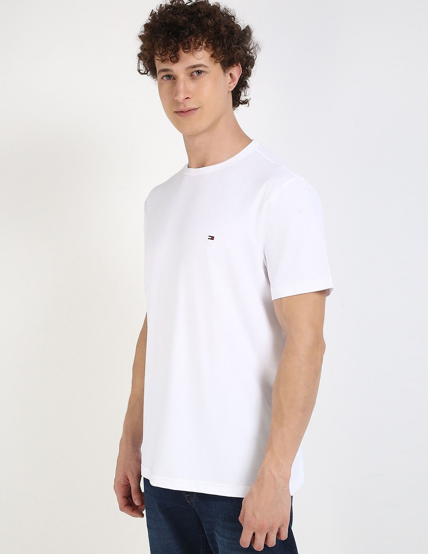 Tommy Hilfiger Solid Regular-Fit Cotton T-Shirt