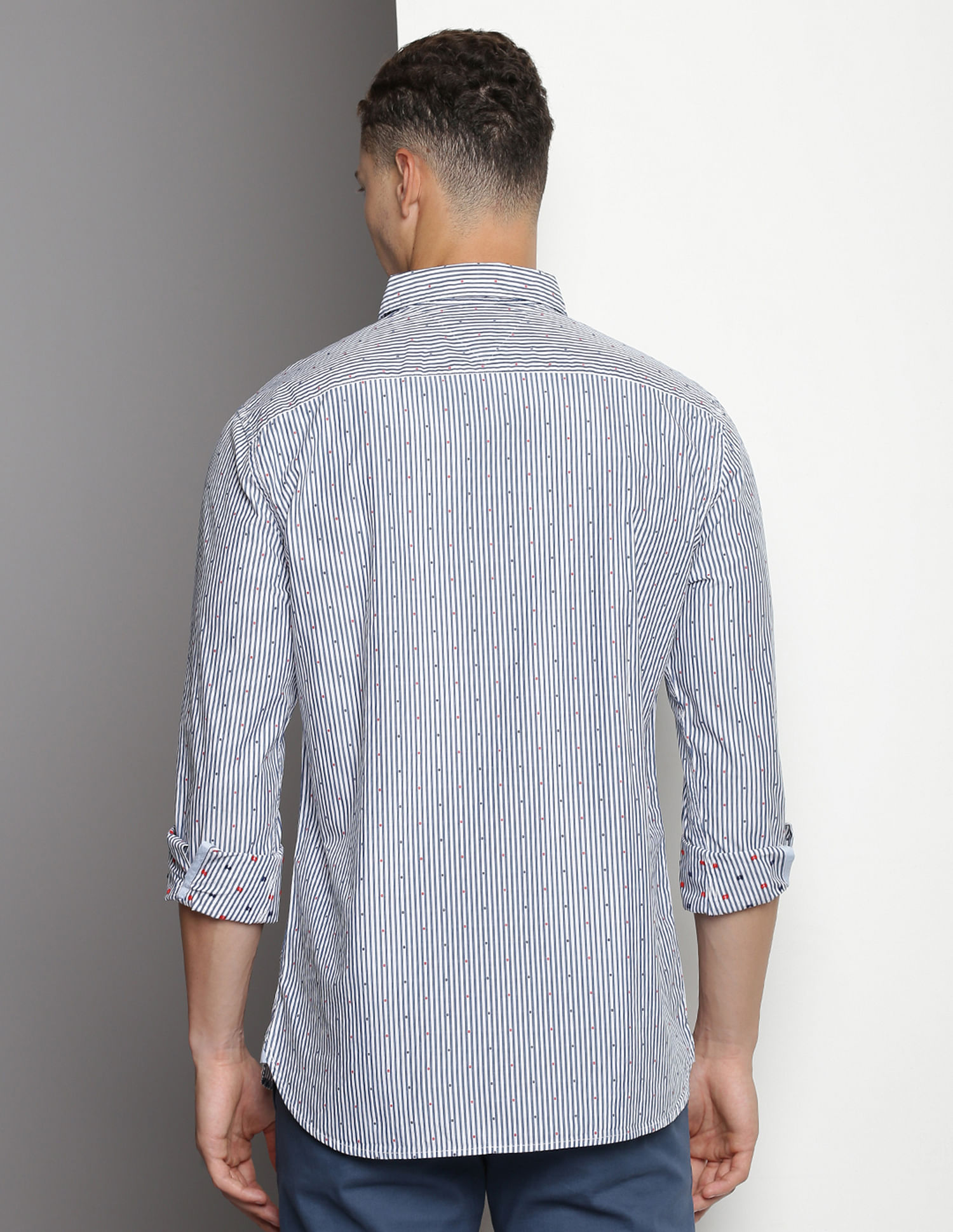 Tommy Hilfiger Button Down Collar Vertical Stripe Shirt