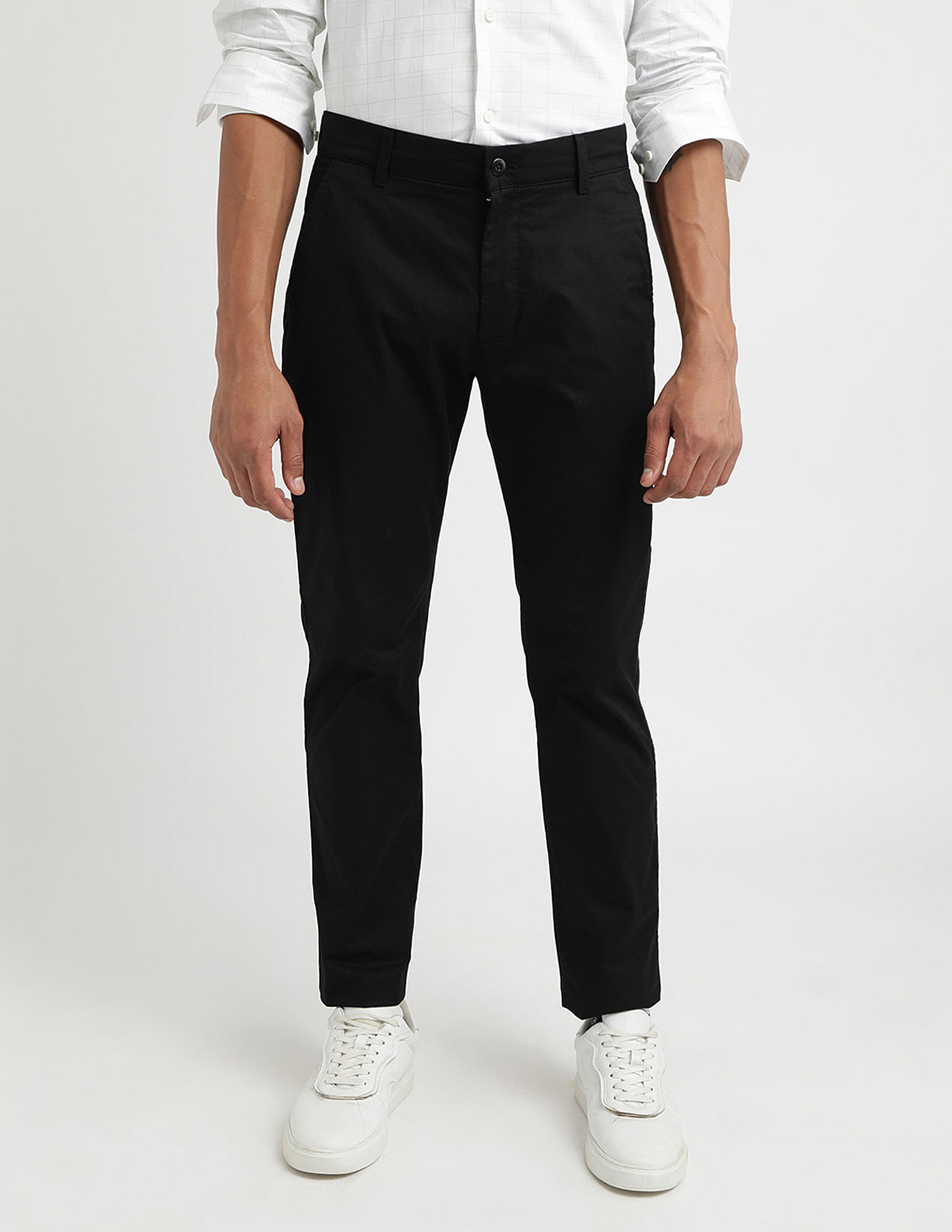 Calvin Klein Jeans Mid Rise Tapered Fit Trousers