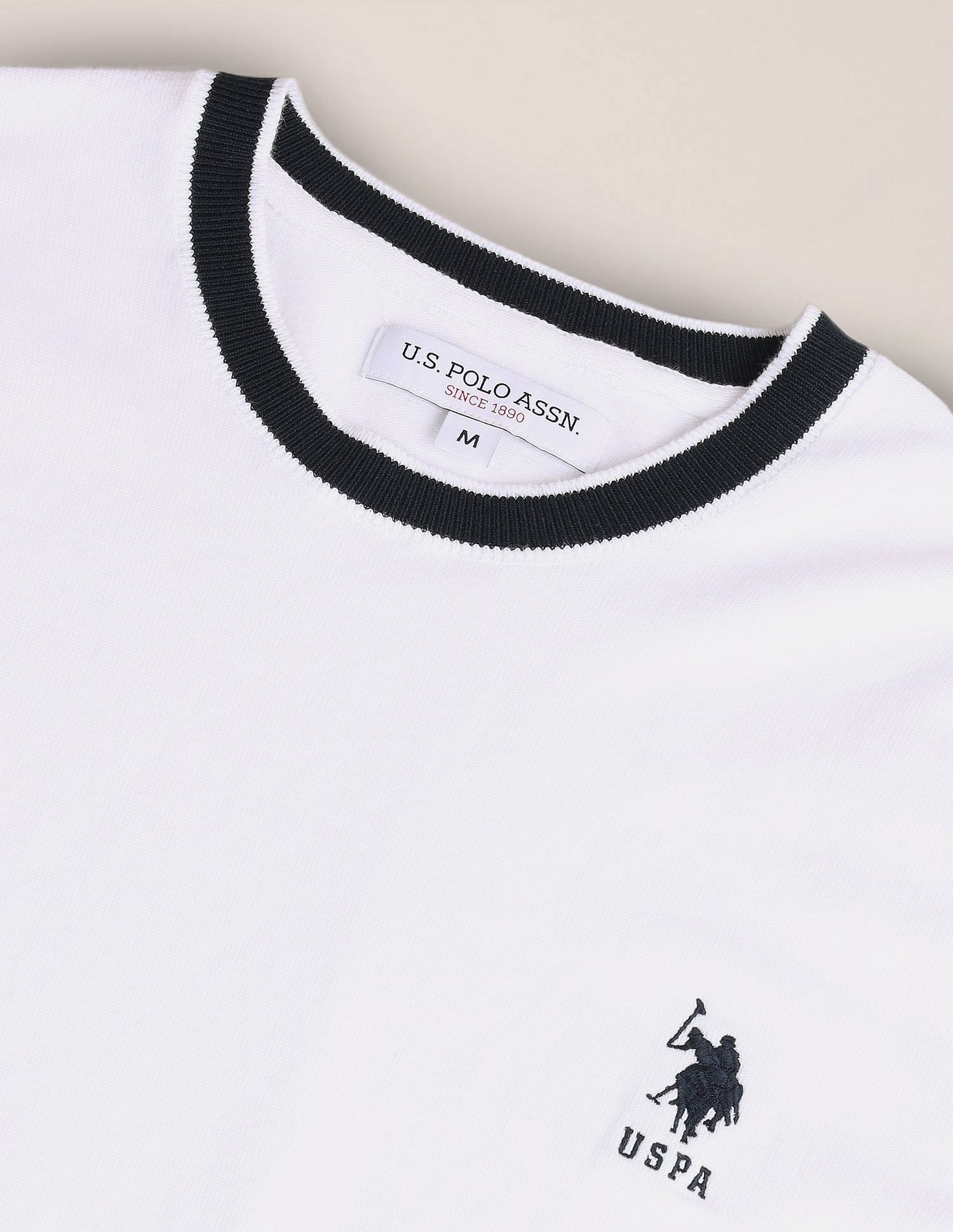 U.S. Polo Assn. Tipped Neck Slim T-Shirt