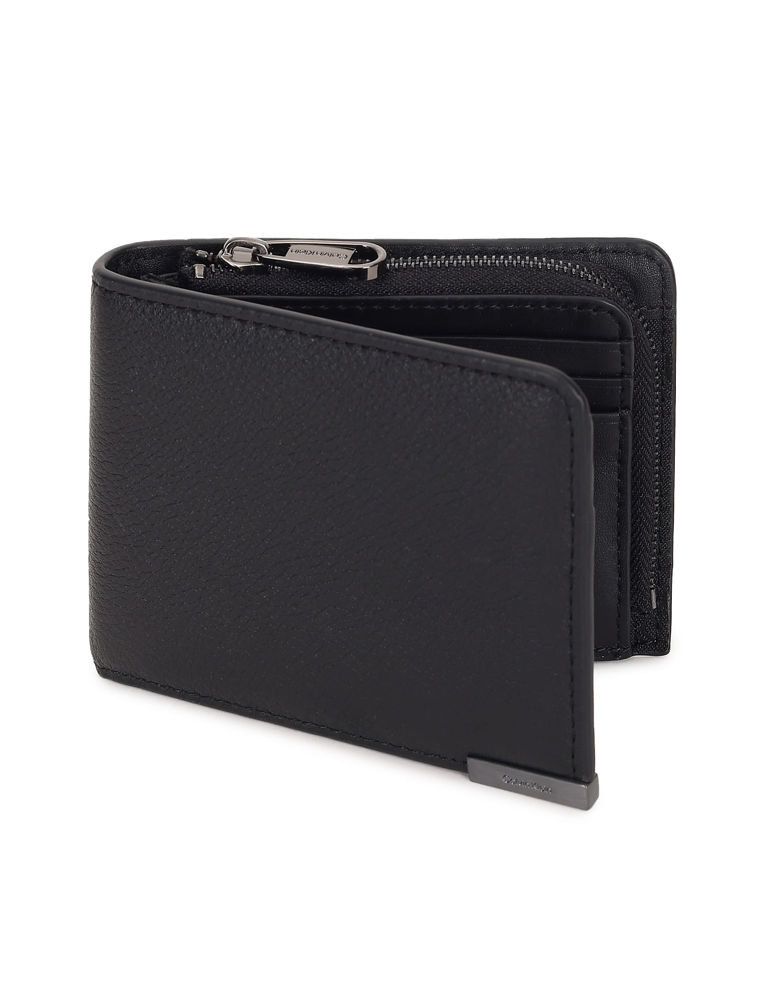 Calvin klein men's deals wallet with zipper