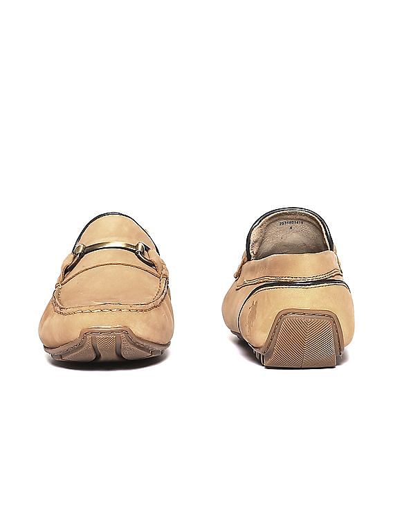 U.S. Polo Assn. Square Toe Horsebit Leather Hebber Loafers