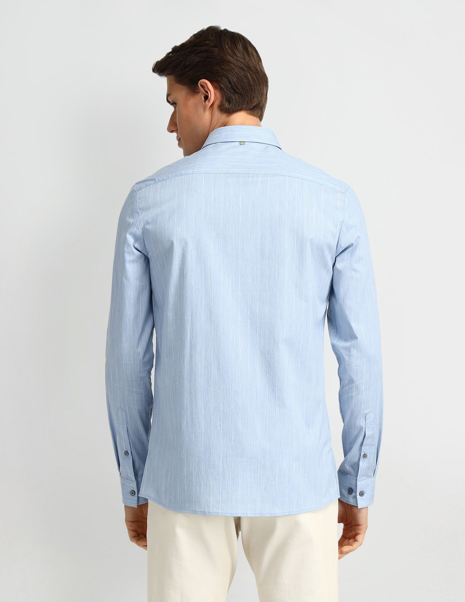 Arrow Newyork Brooklyn Fit Vertical Striped Shirt