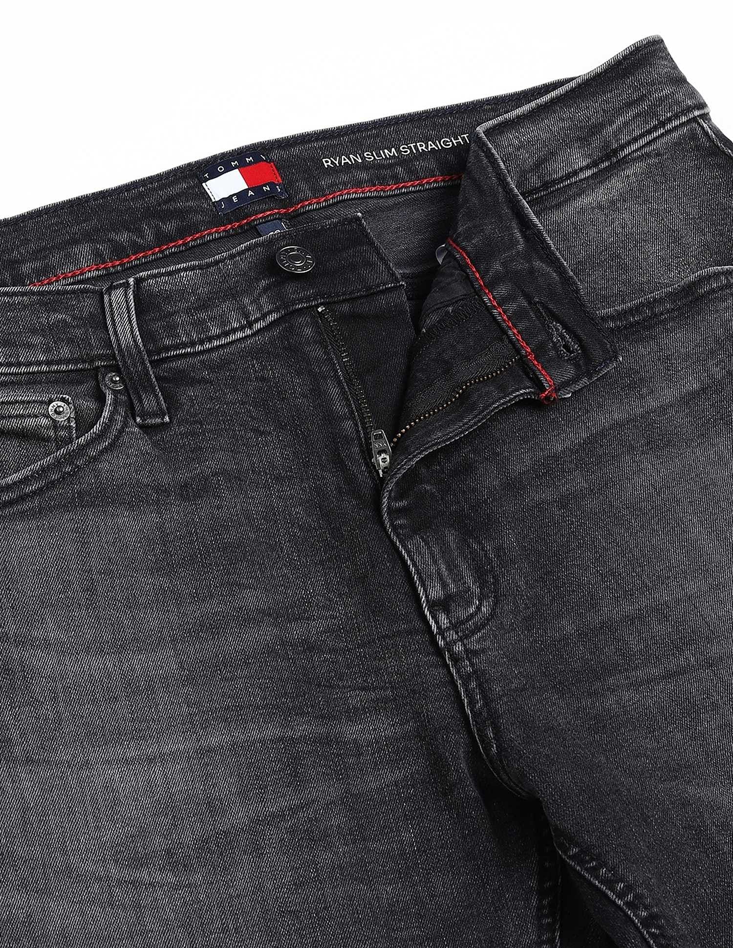 Tommy Hilfiger Mid-Wash Slim-Fit Mid-Rise Jeans