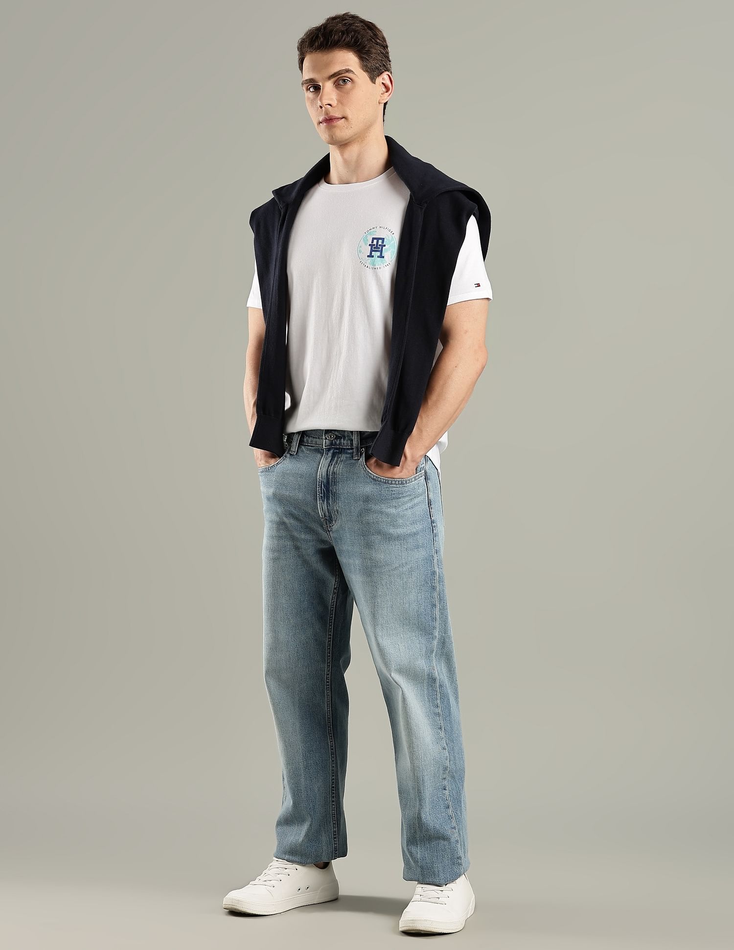 Tommy Hilfiger Logo Regular-Fit Cotton T-Shirt