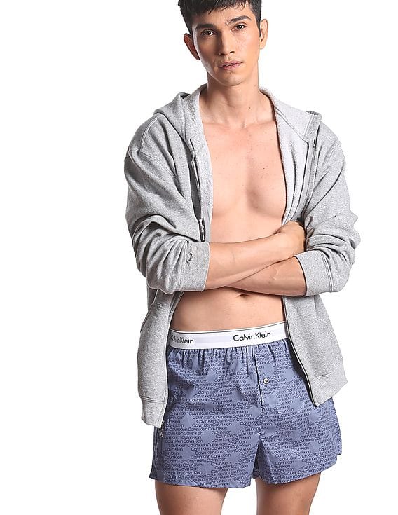 Buy Calvin Klein Underwear Men Blue Contrast Waistband Brand