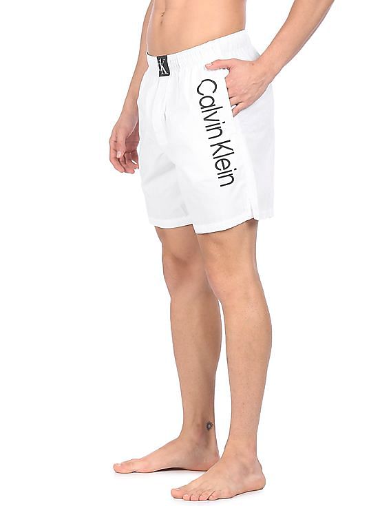 Calvin Klein Underwear Men White Mid Rise Solid Cotton Boxers