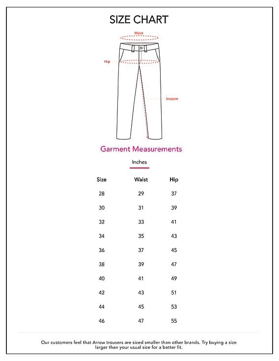 Buy Arrow Men Autoflex Waist Tapered 