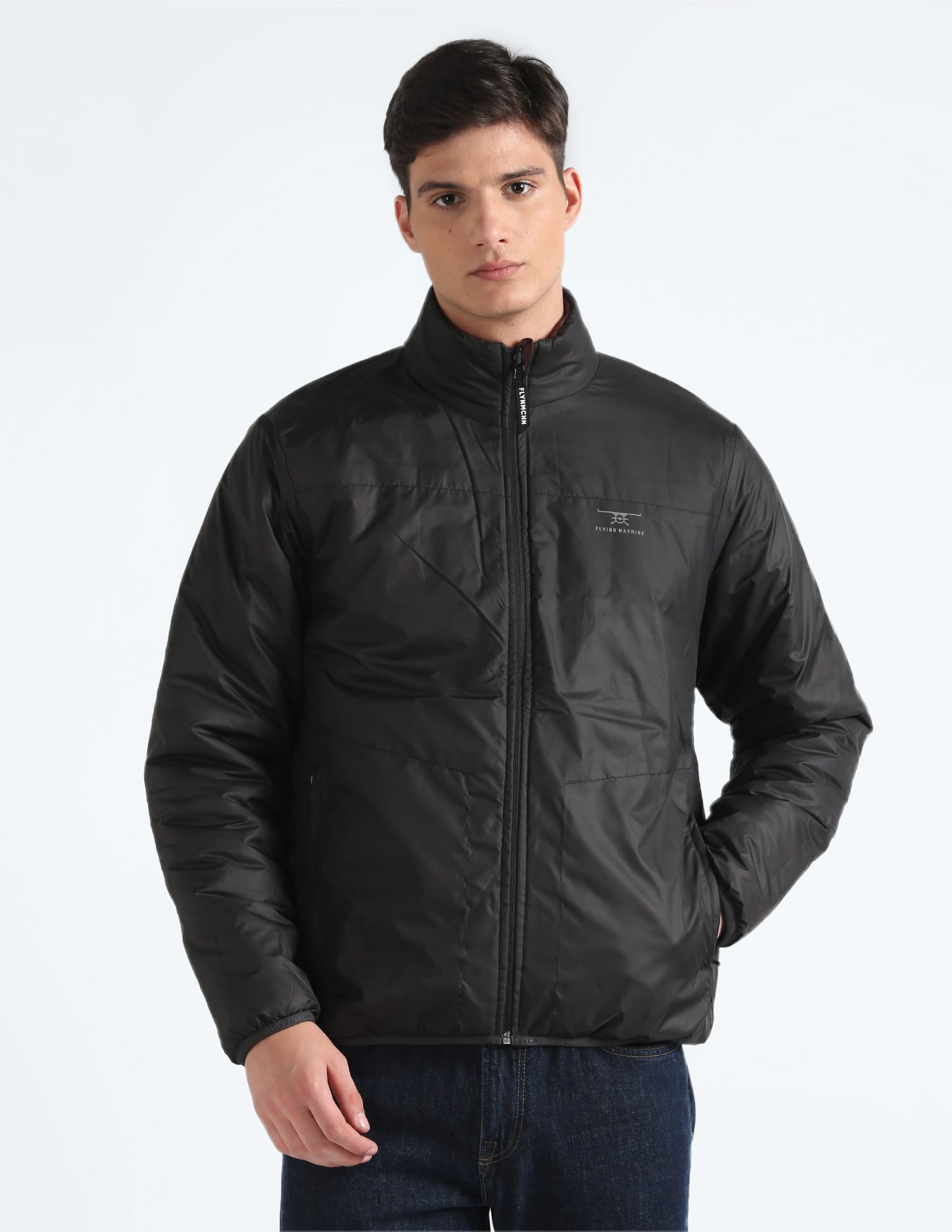 Buy Flying Machine Reversible Solid Quilted Jacket - NNNOW.com