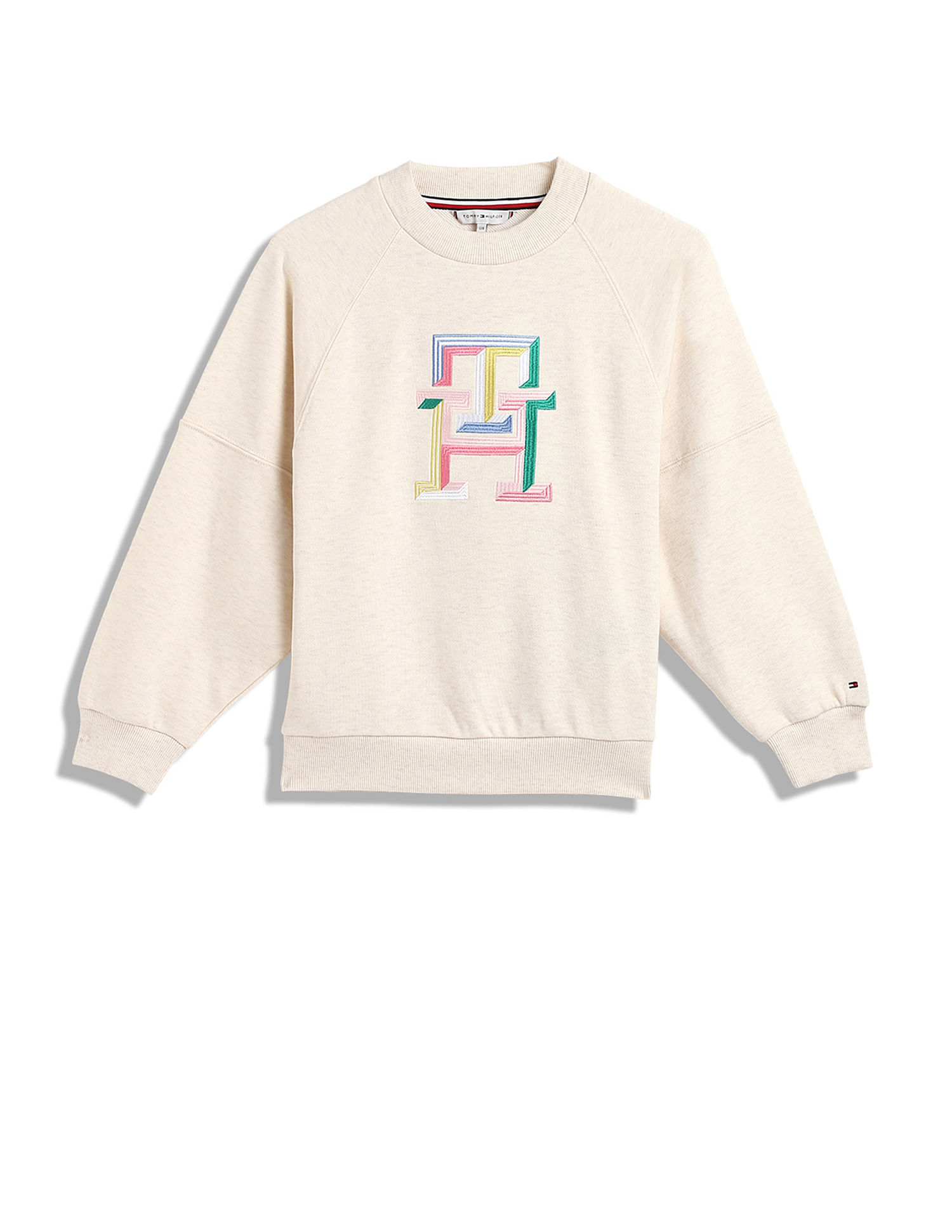 Tommy Hilfiger Kids Girls Raglan Sleeve Monogram Sweatshirt
