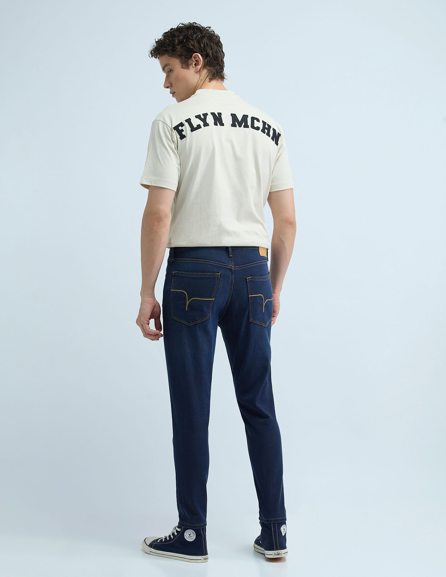 Flying Machine Mankle Relaxed Tapered Drop Crotch Jeans