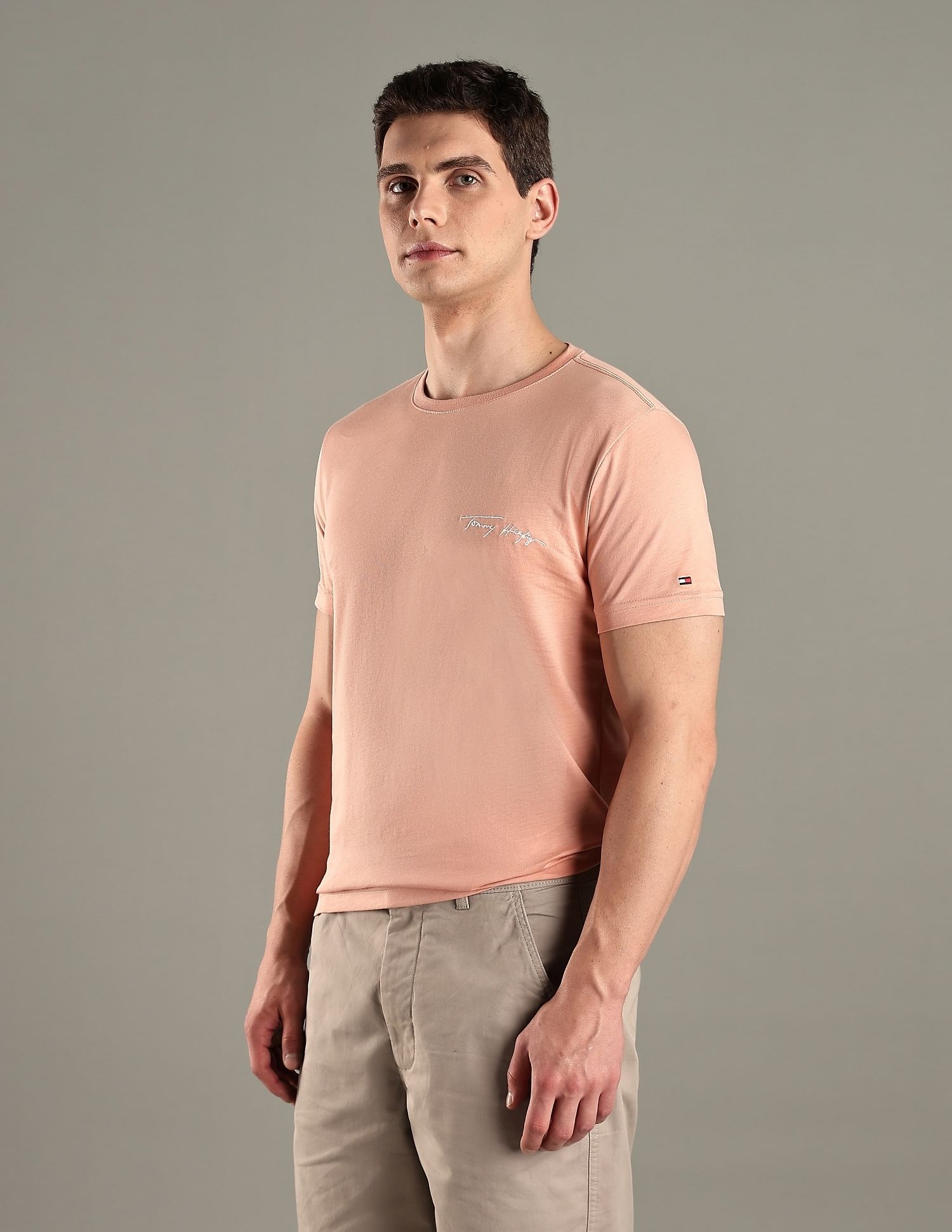 Tommy Hilfiger Solid Regular-Fit Cotton T-Shirt