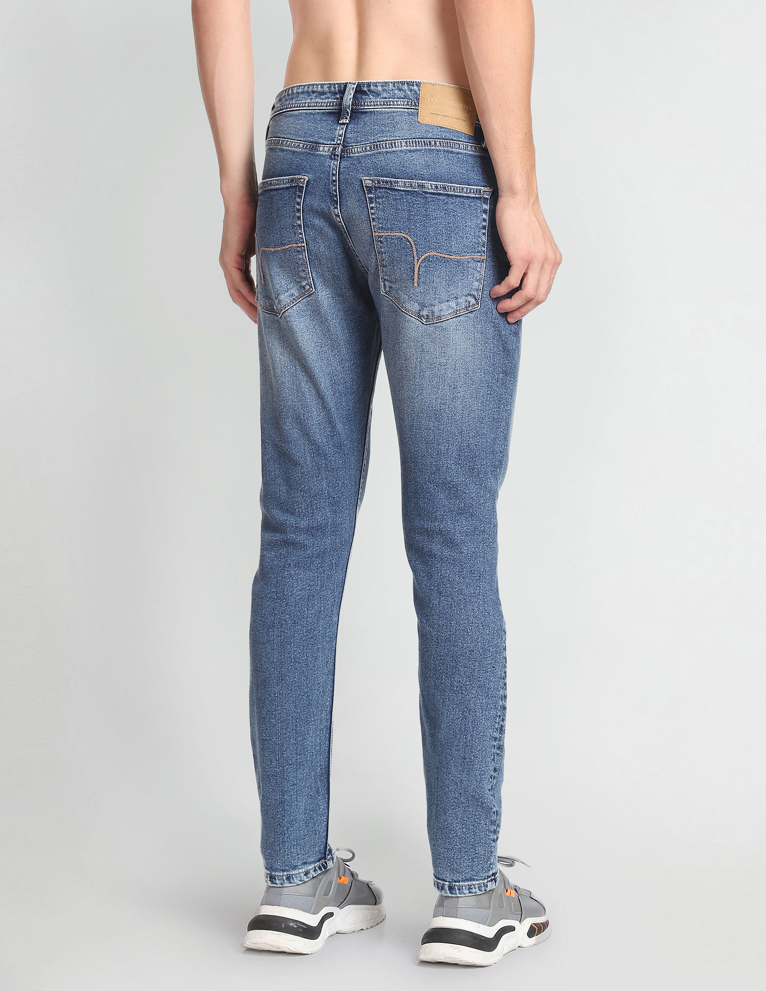 Flying Machine Slash Slim Tapered Fit Stone Wash Jeans