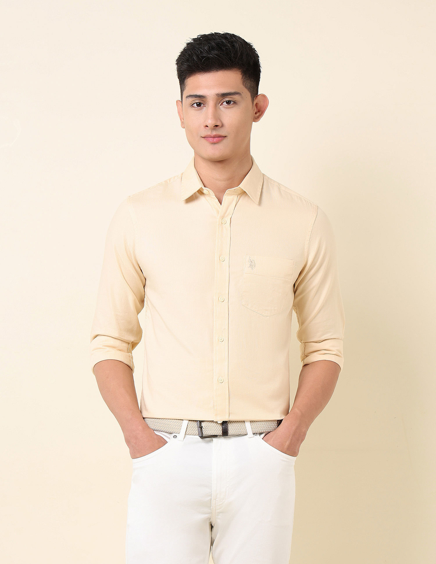 U.S. Polo Assn. Solid Pure Cotton Shirt