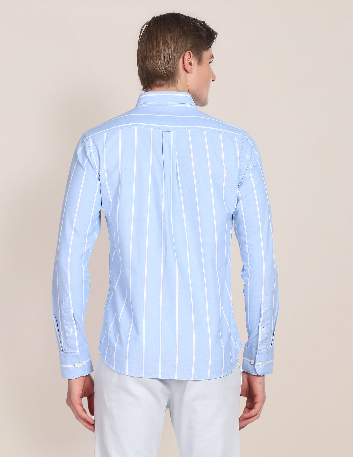 U.S. Polo Assn. Button Down Collar Vertical Stripe Shirt