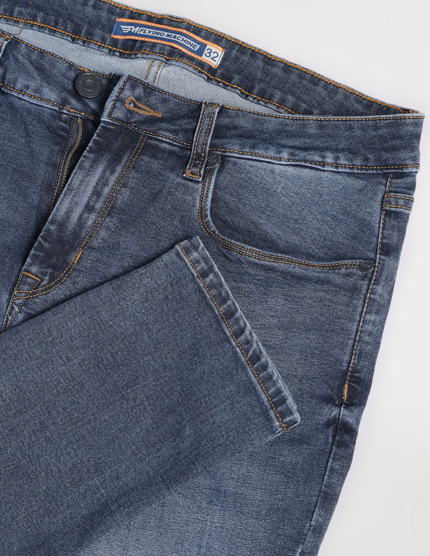 Flying Machine Skinny Fit Stone Wash Jeans