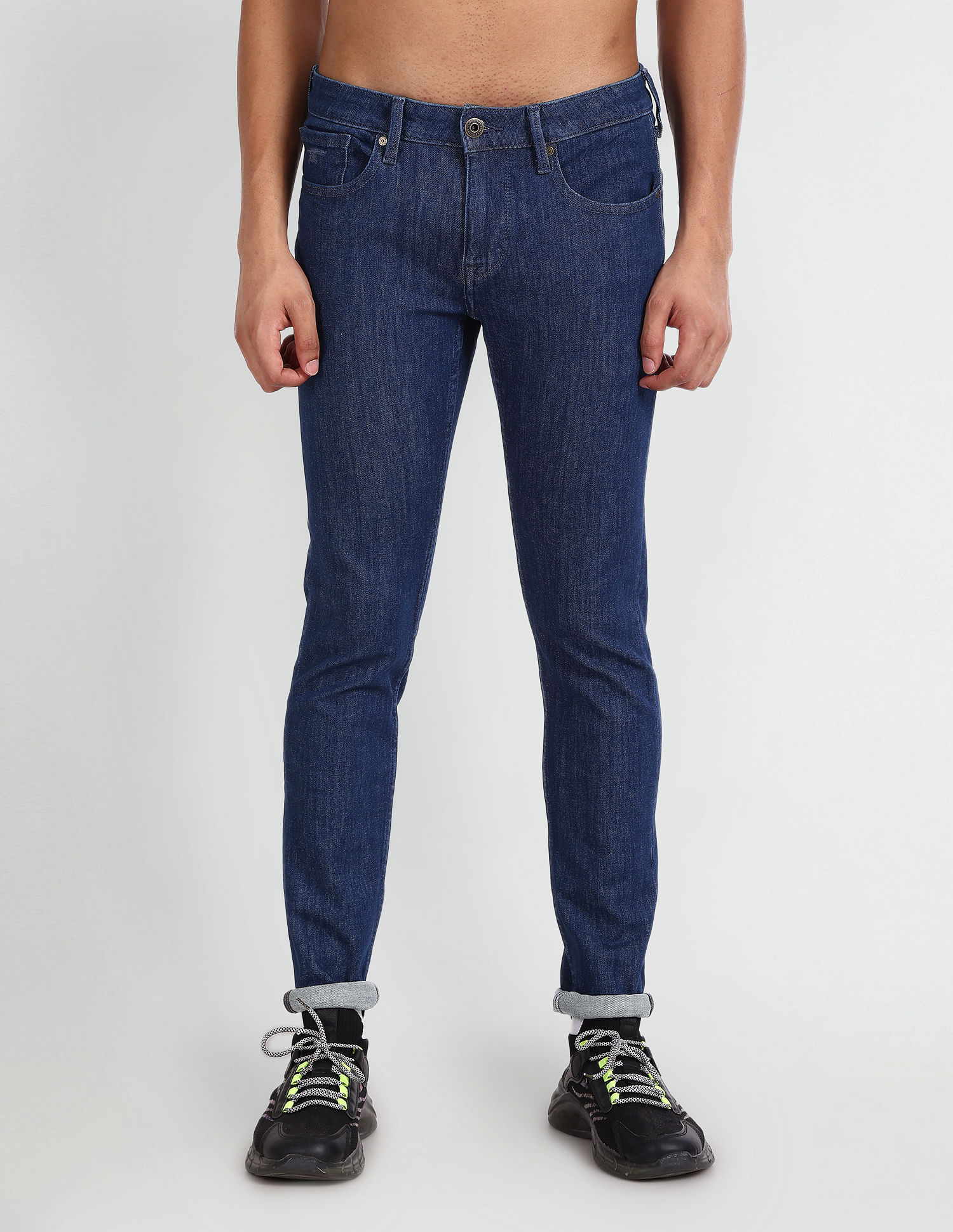 Flying Machine Jackson Super Skinny Rinsed Jeans