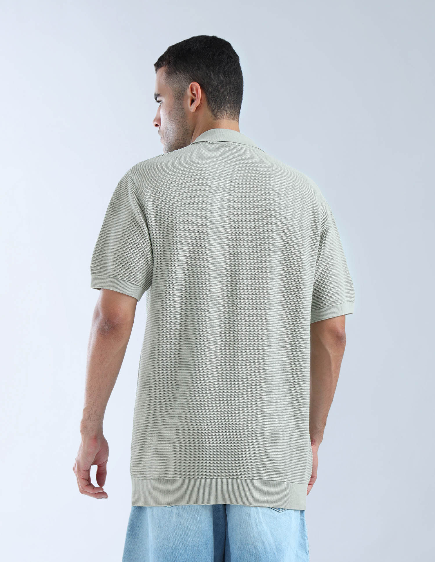 Flying Machine Textured Essentials Polo Shirt