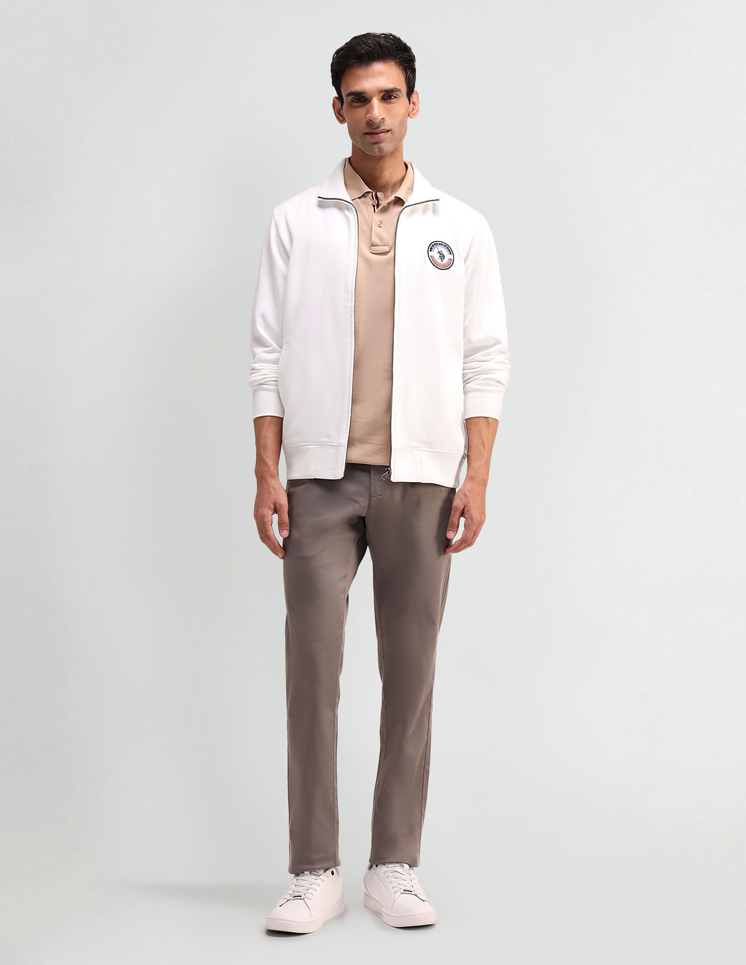 U.S. Polo Assn. Denim Co. Solid High Neck Sweatshirt