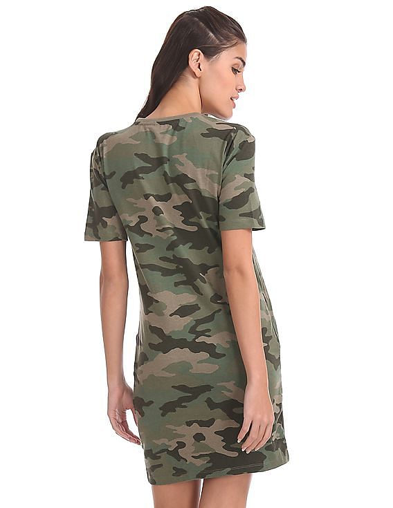 t shirt dress camo