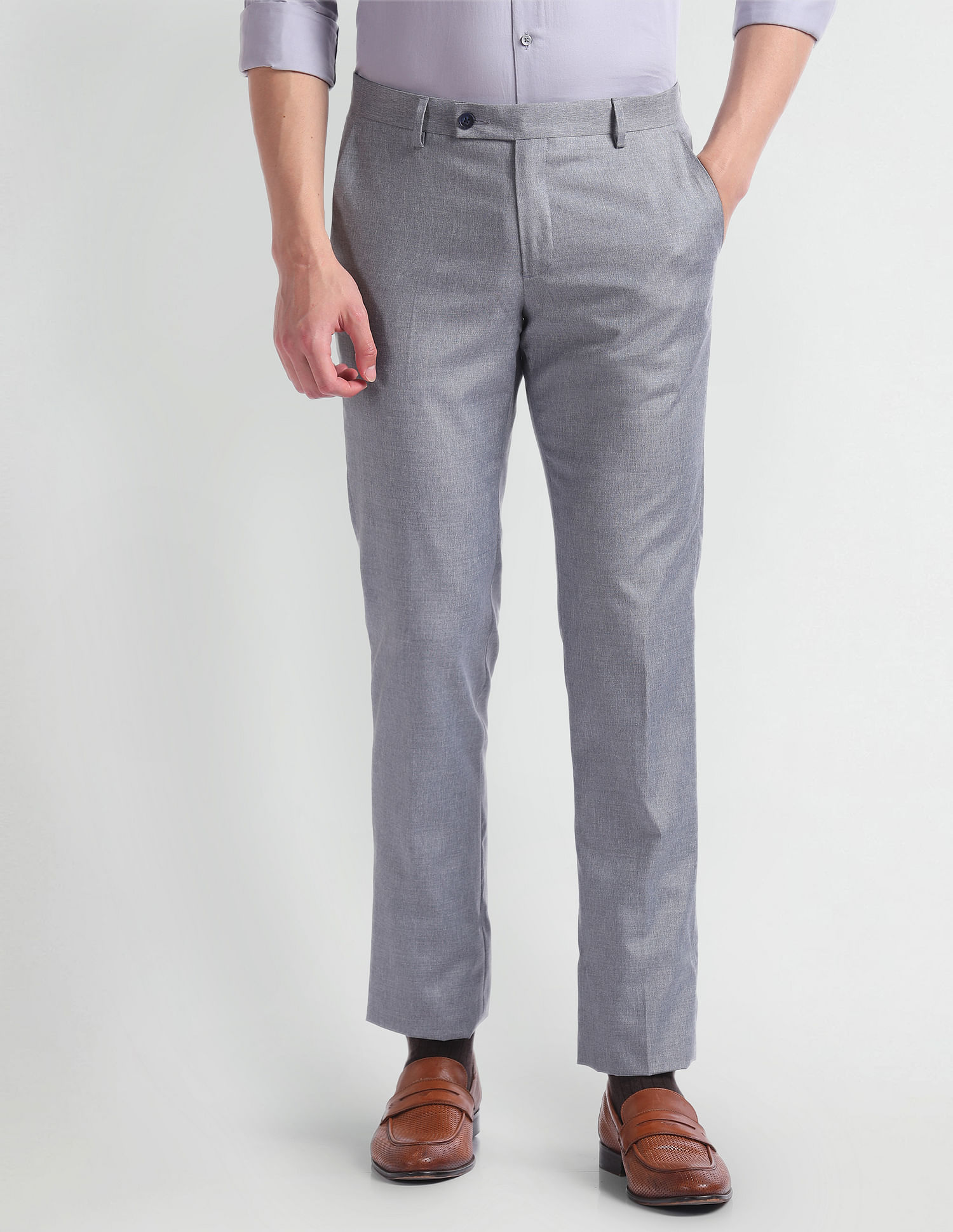 Arrow Tapered Fit Heathered Trousers