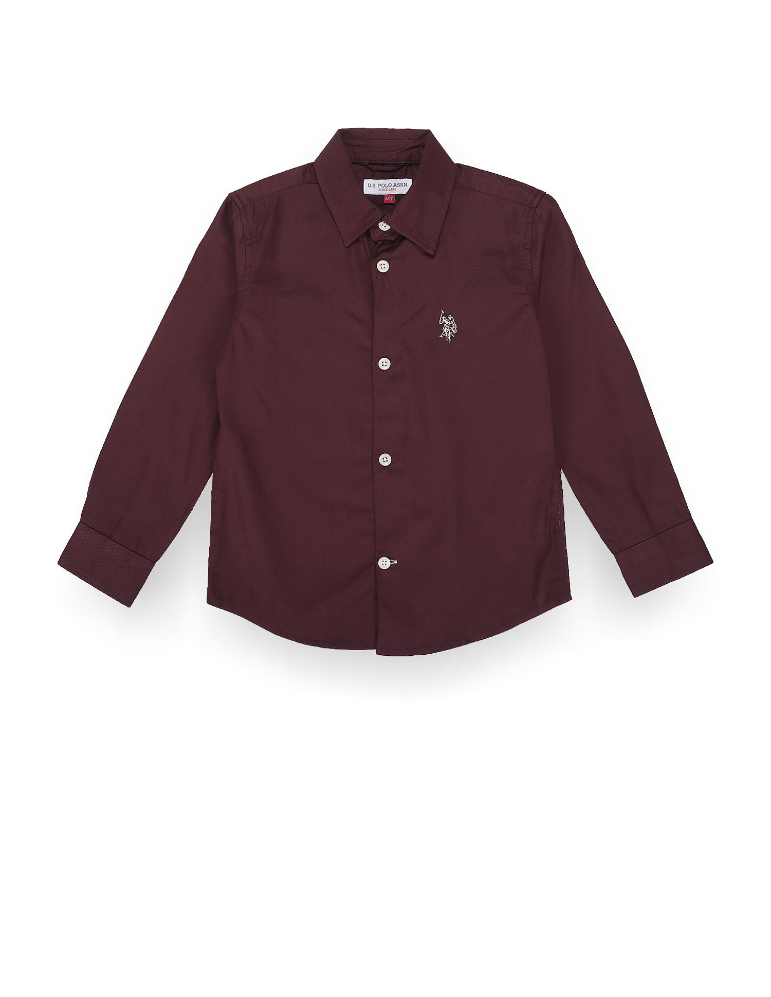 U.S. Polo Assn. Kids Boys Self Design Sateen Shirt