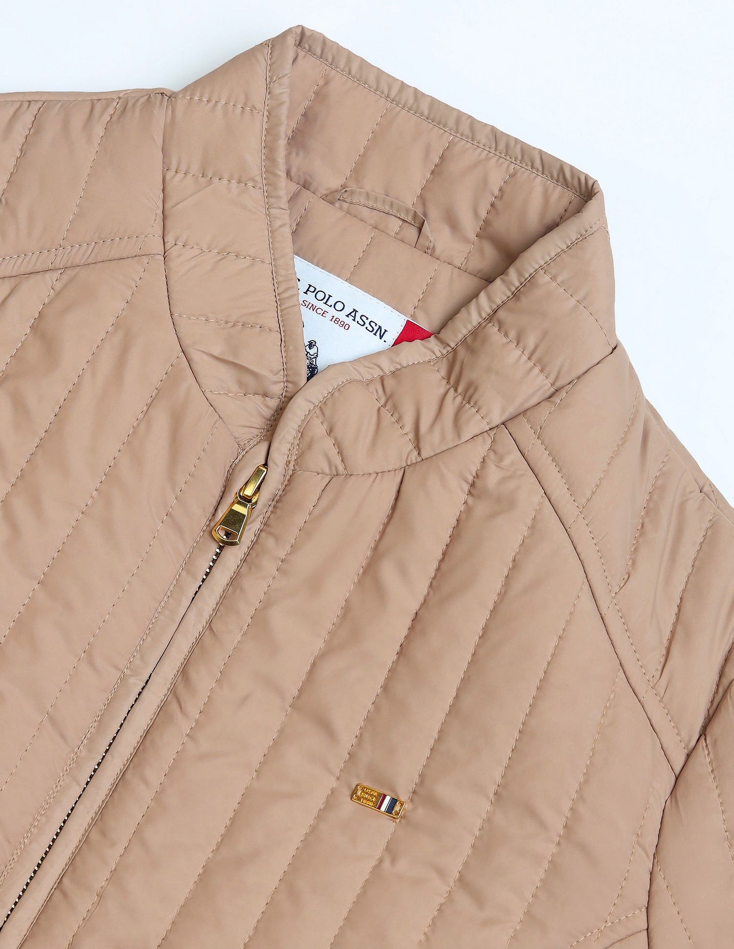 U.S. Polo Assn. Women Stand Collar Puffer Jacket