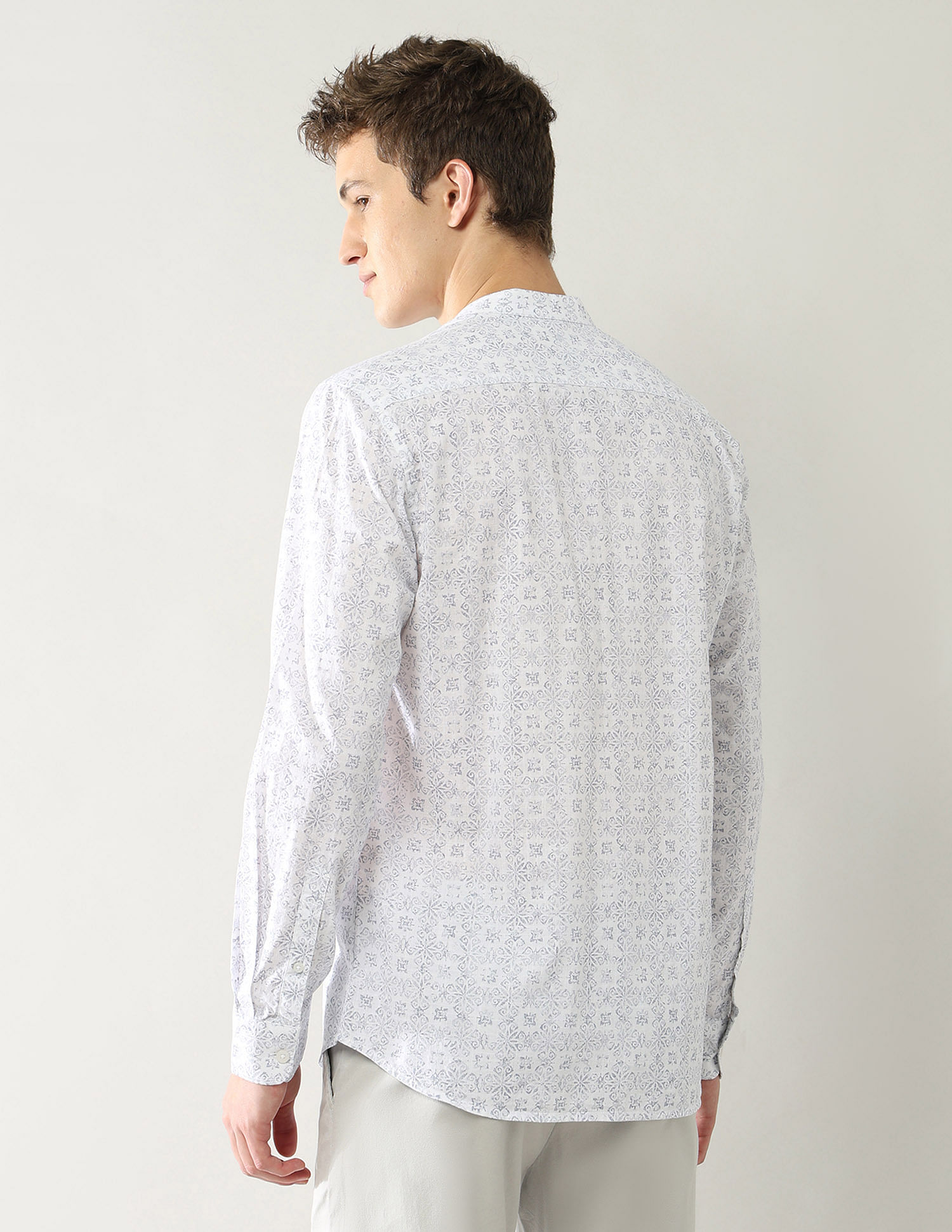 Arrow Sport Slim Fit All Over Printed Shirt