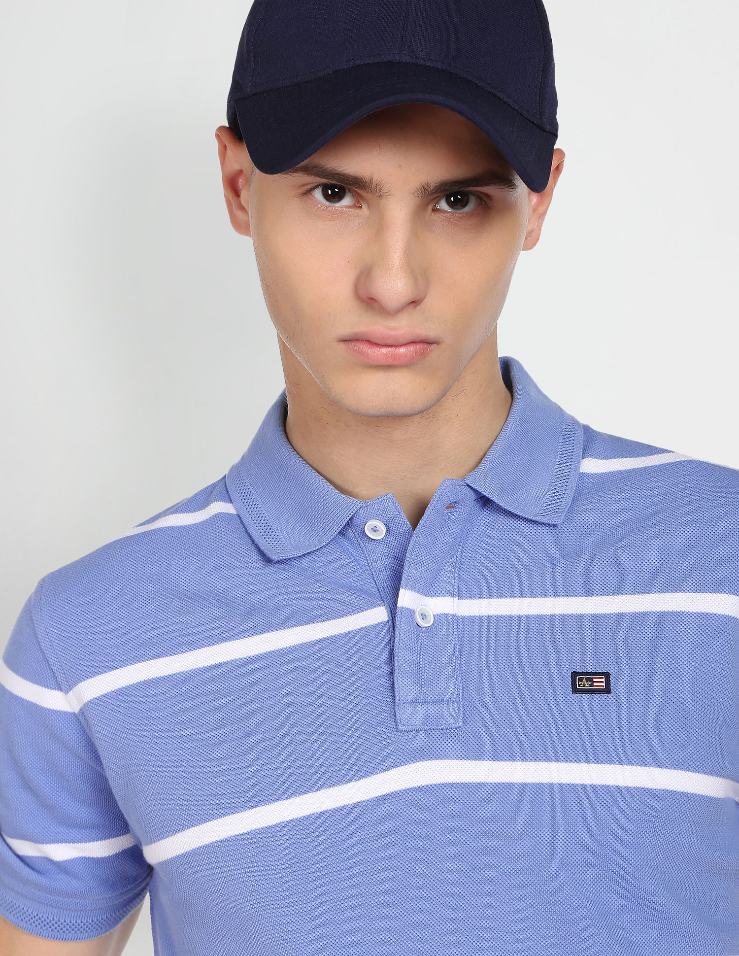 Arrow Sports Contrast Stripe Polo Shirt