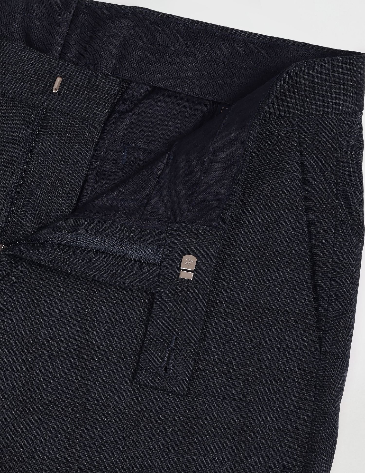 Arrow Tartan Check Dobby Formal Trousers