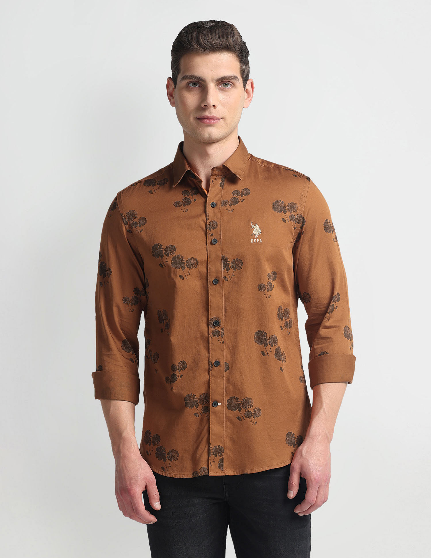 U.S. Polo Assn. Denim Co. Slim Fit Graphic Print Shirt