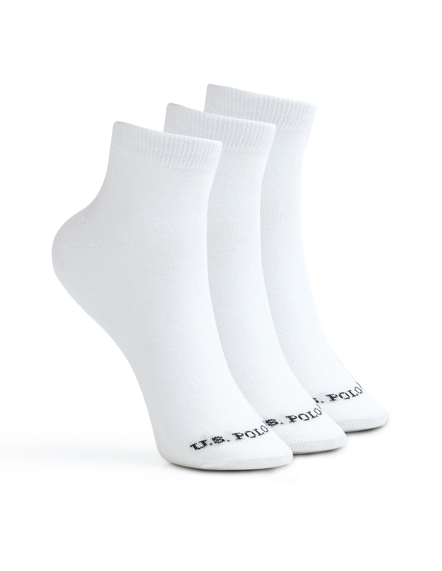 U.S. Polo Assn. Boys High-Ankle Length KS002 Socks - Pack Of 3