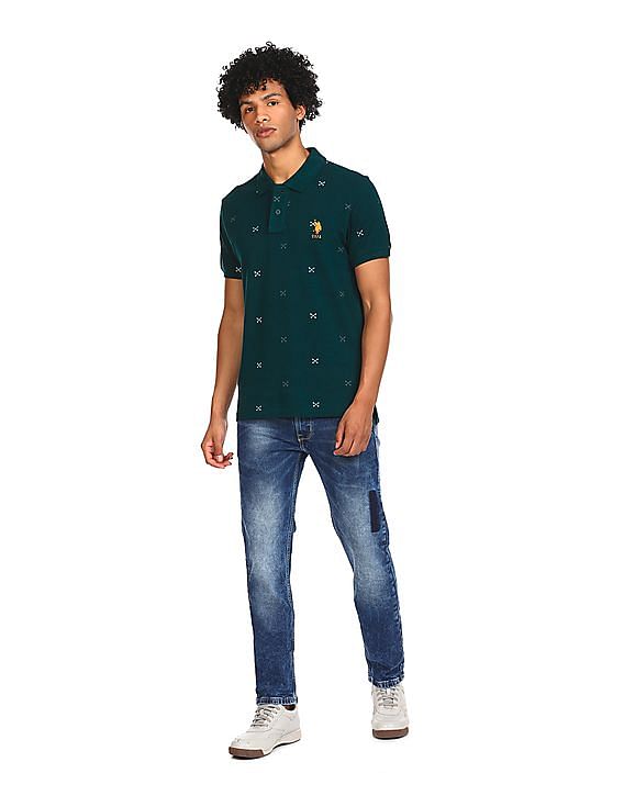 U.S. Polo Assn. Cotton Printed Polo Shirt