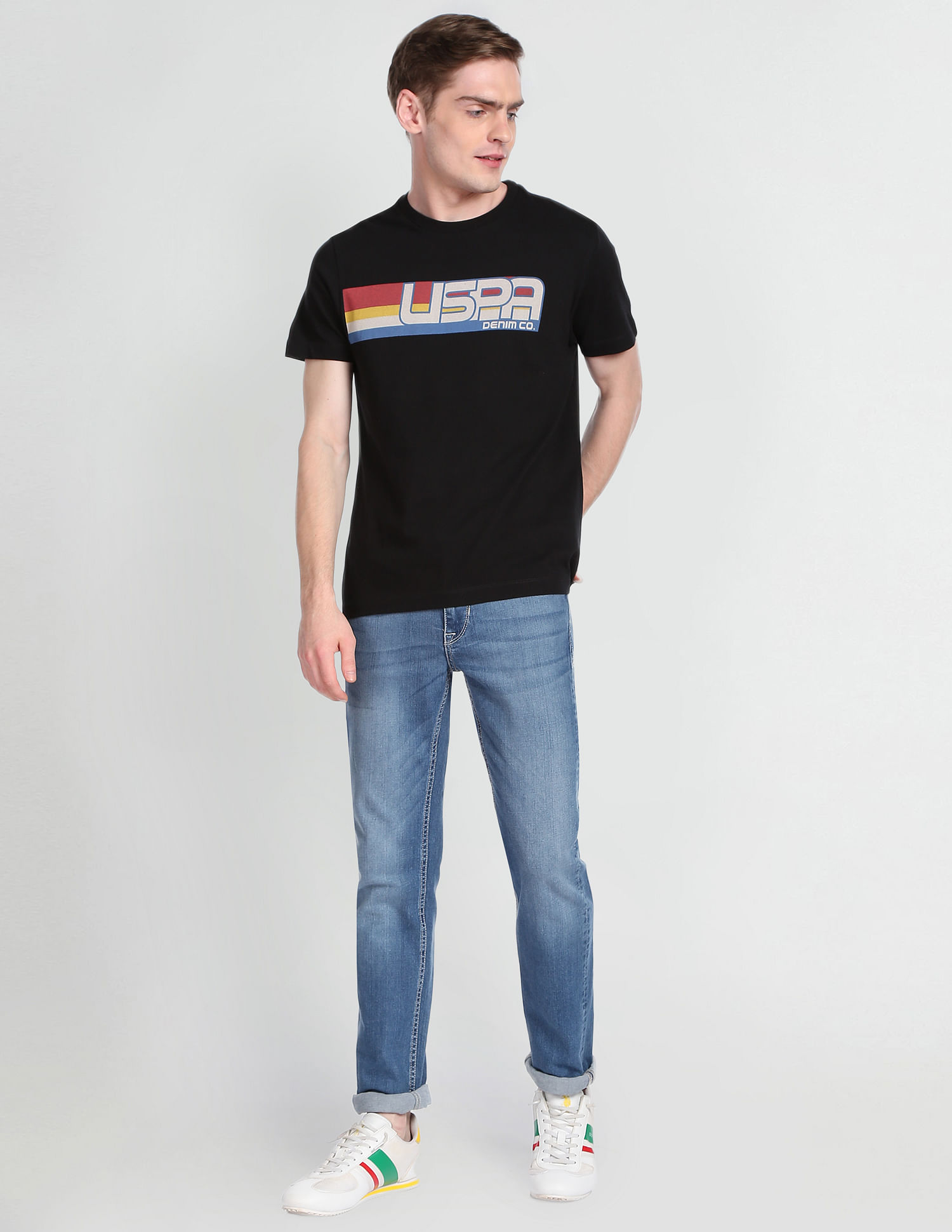 U.S. Polo Assn. Denim Co. Logo Cotton T-Shirt