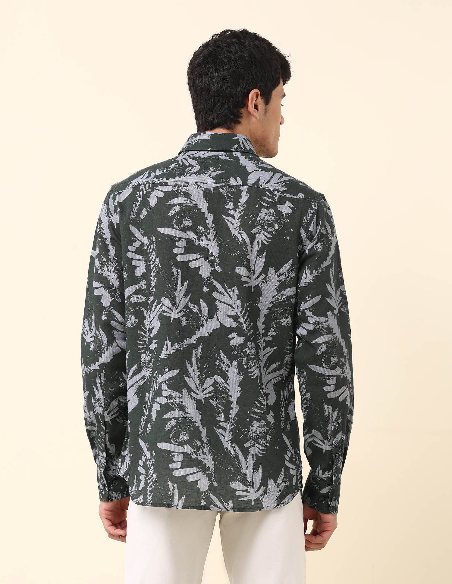 U.S. Polo Assn. Tailored Fit Tropical Printed Shirt