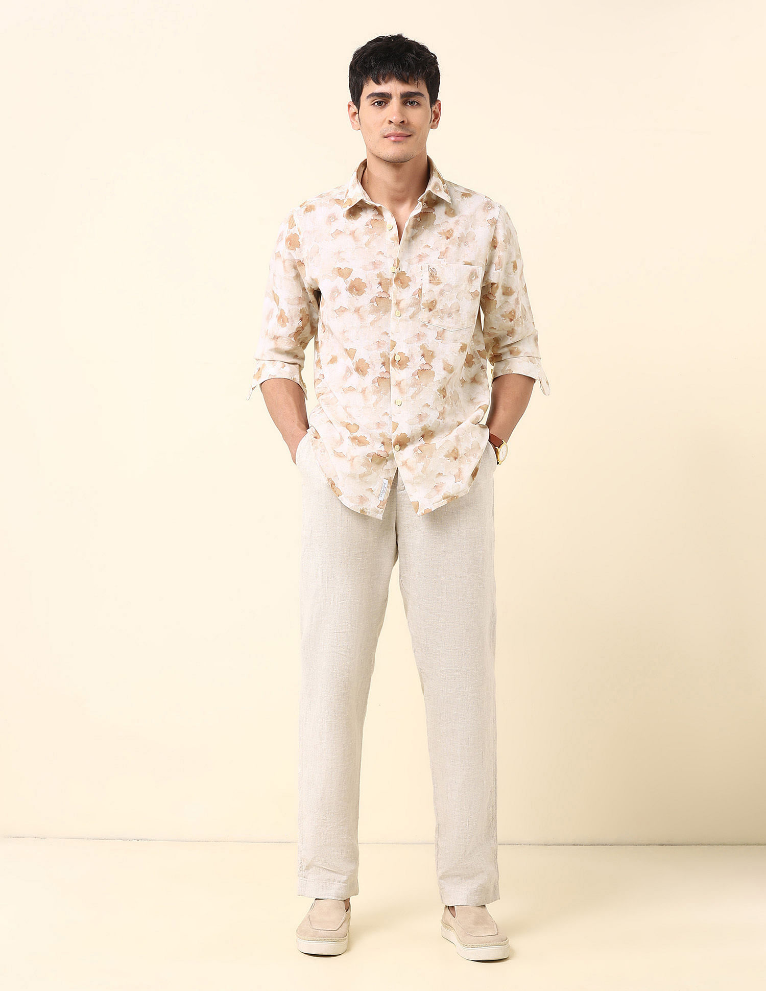 U.S. Polo Assn. Floral Printed Tailored Fit Shirt