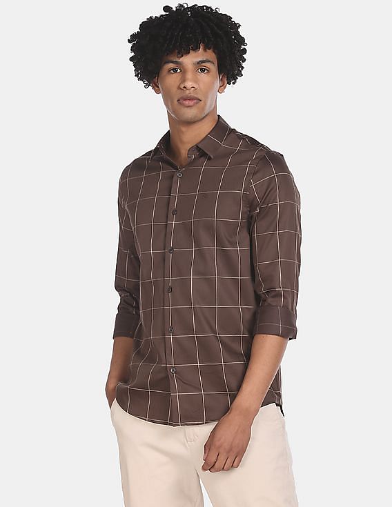calvin klein checkered shirts