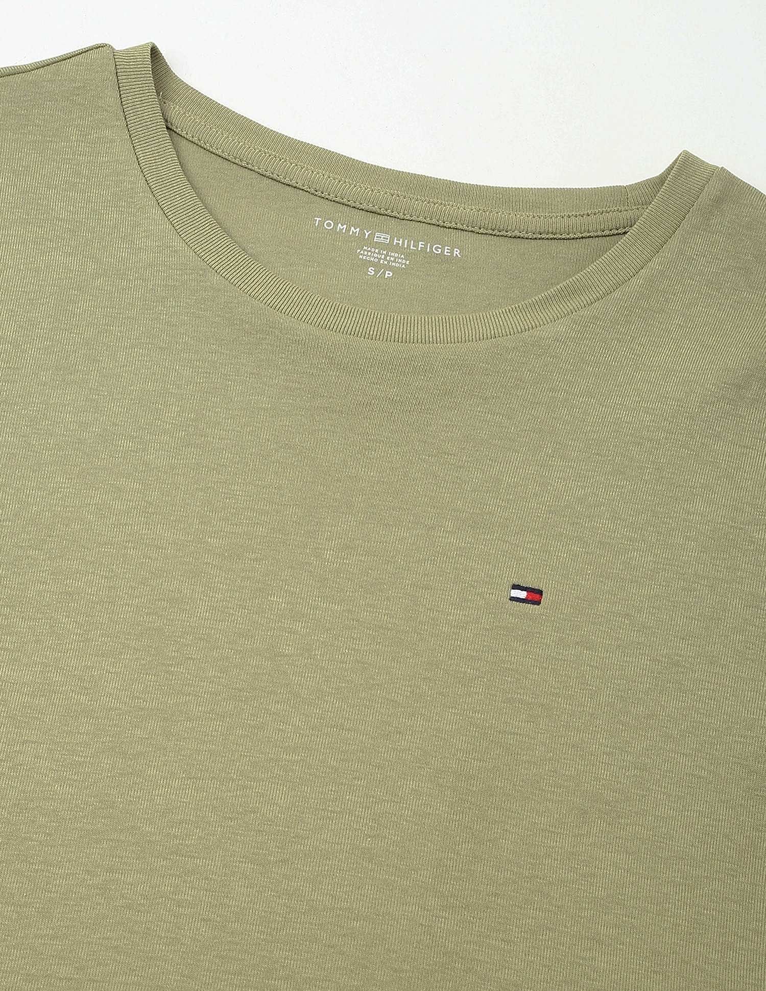 Tommy Hilfiger Solid Regular-Fit Cotton T-Shirt
