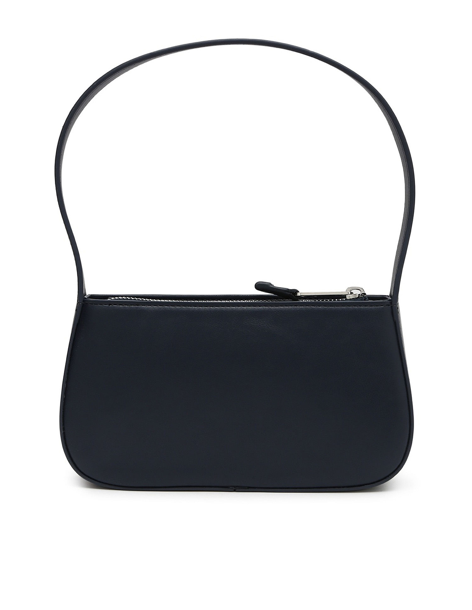 Tommy Hilfiger Solid Blue Pu Shoulder Bag