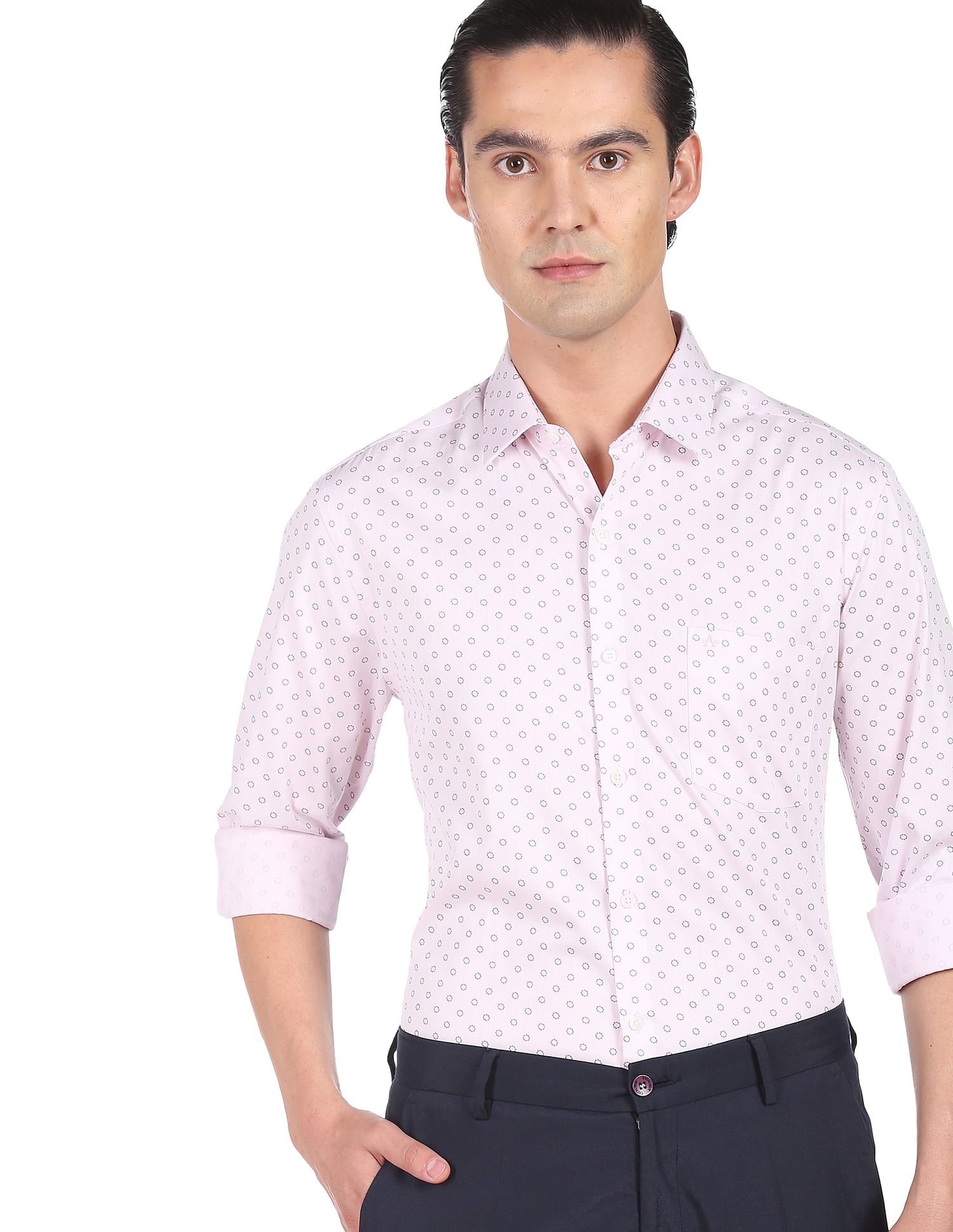 baby pink formal shirt