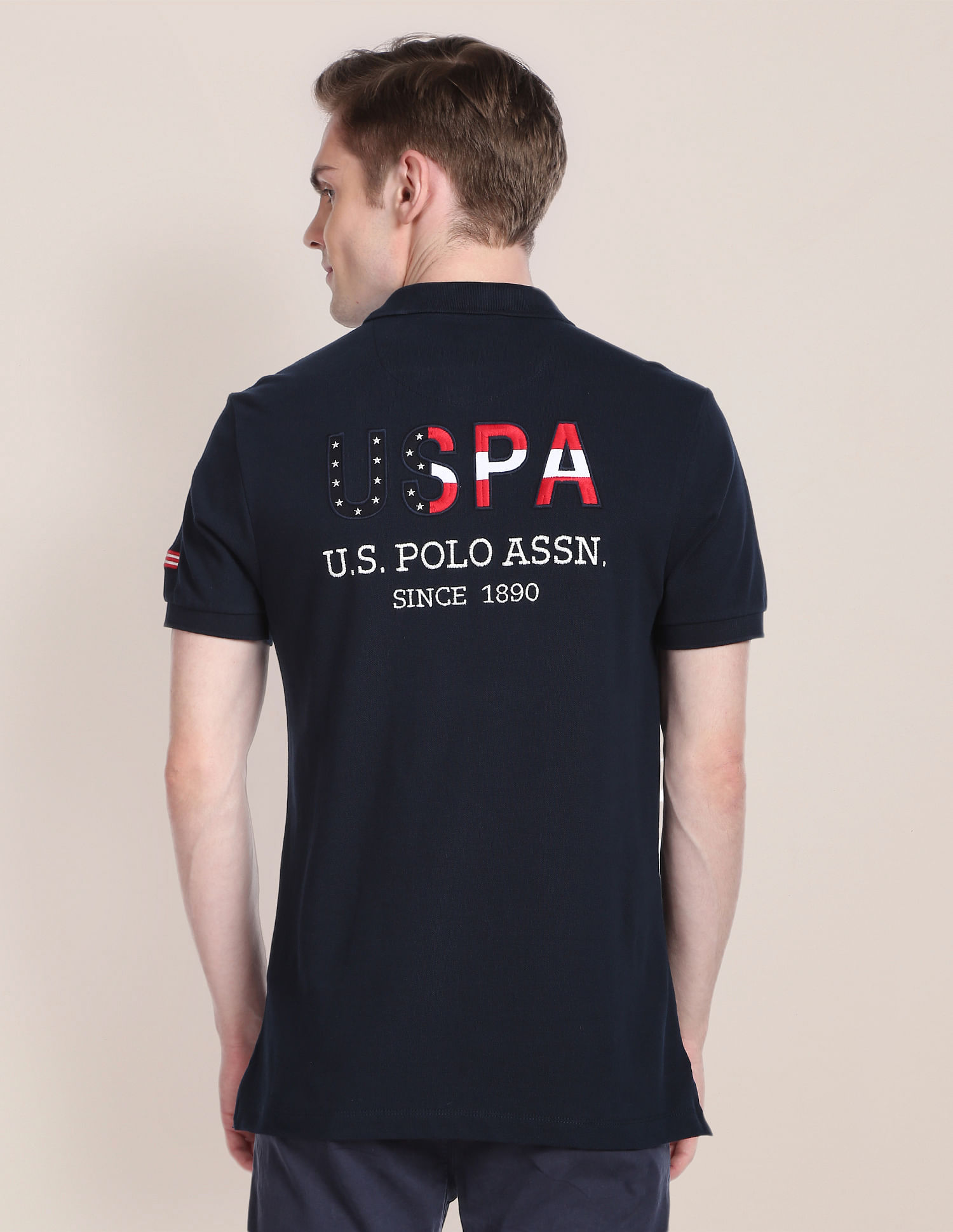 U.S. Polo Assn. Embroidered Cotton Polo Shirt