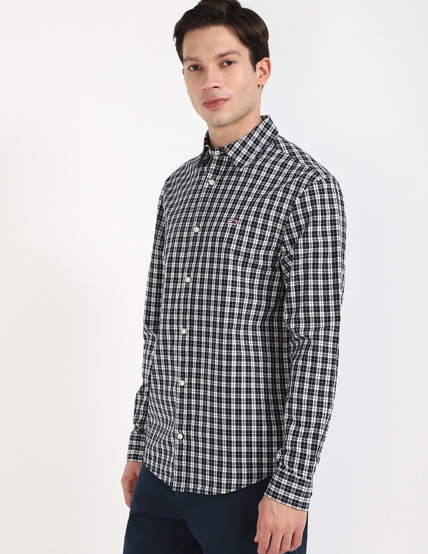 Tommy Hilfiger Checks Regular-Fit Woven Shirt