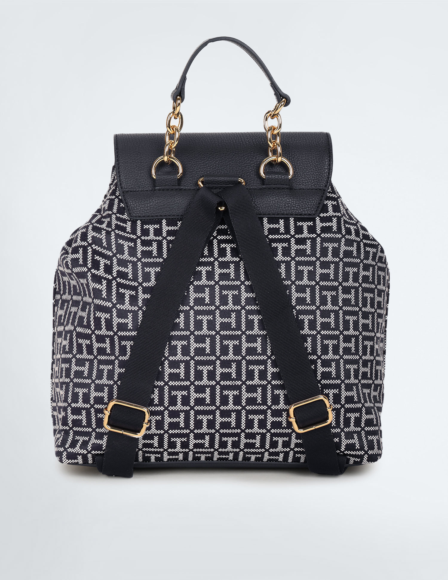 Tommy Hilfiger Jaquard Logo Flap Backpack Buy Tommy Hilfiger Monogram Jacquard Chloe II Backpack  main image 4
