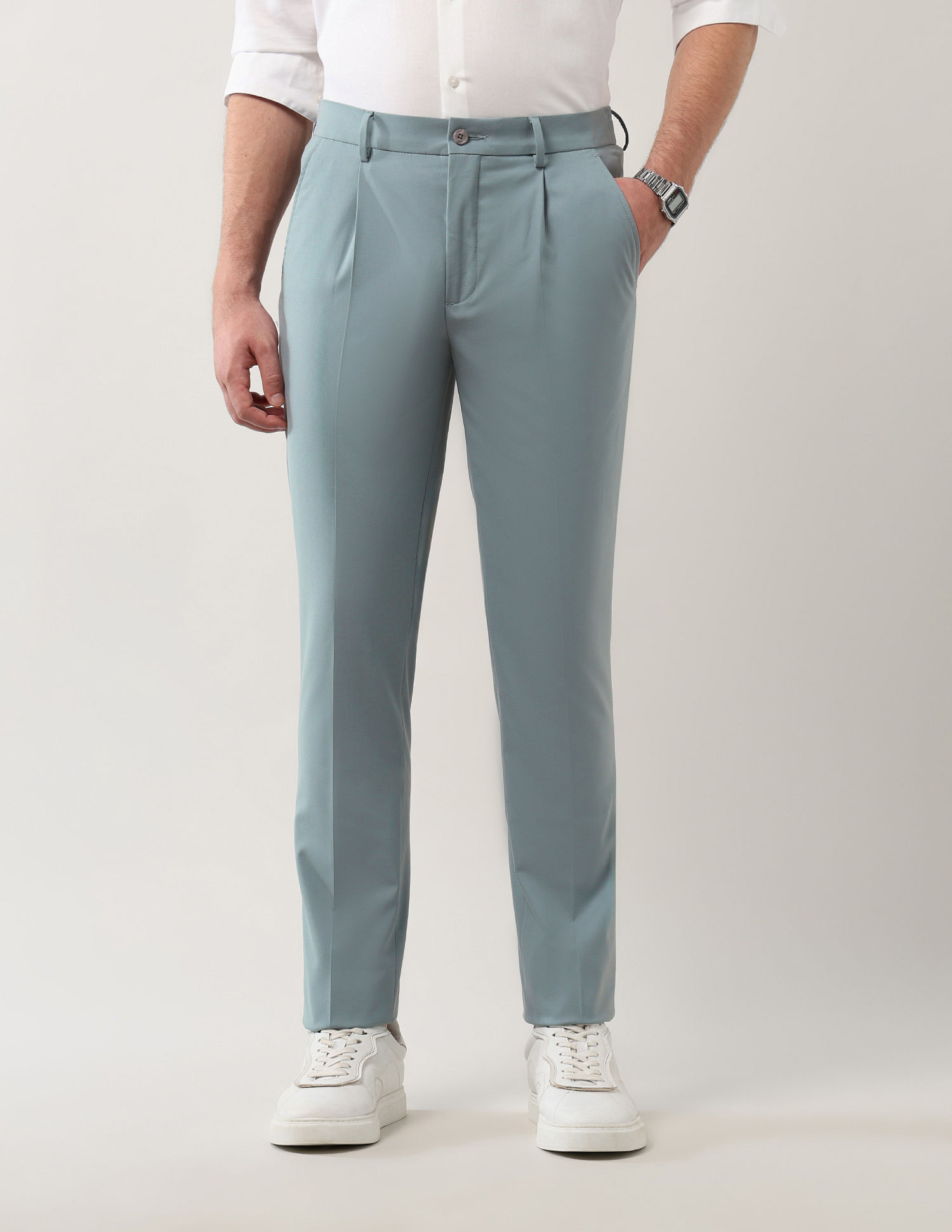 Arrow Newyork Slim Fit Bi-Stretch Trousers