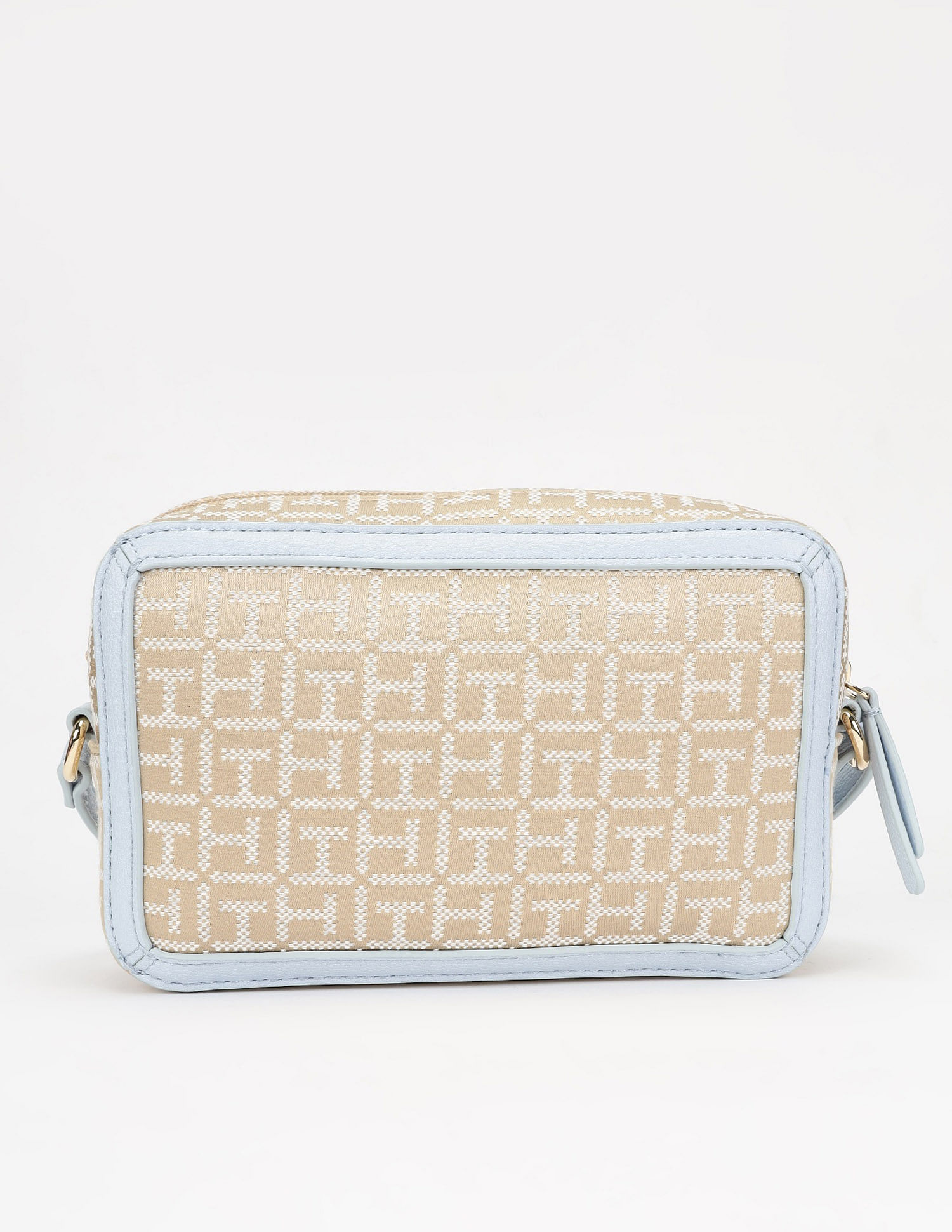 Tommy Hilfiger Logo Beige Polyester Sling Bag